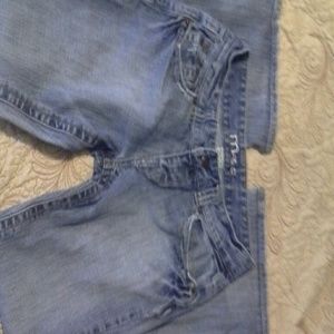 Maurices premium denim 5/6 flare distressed light